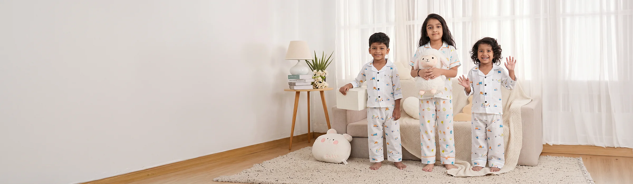 Kids in Samino pajamas