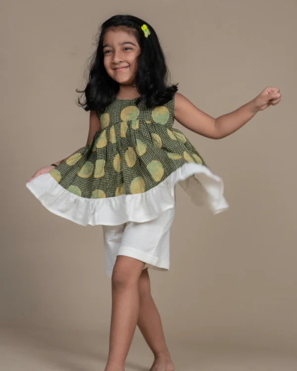 Forest Dot frill set