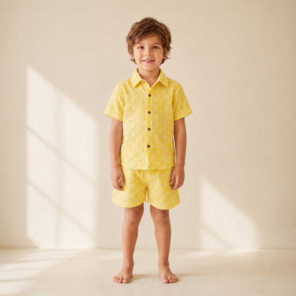 Lemon Fizz Seersucker Set