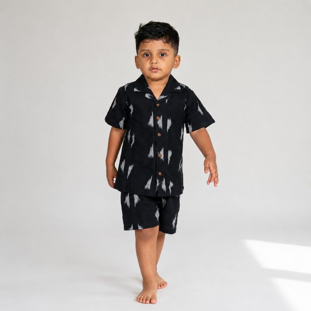 Onyx Ikat Shirt Set