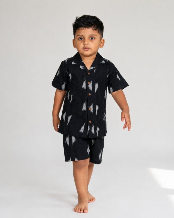 Onyx Ikat Shirt Set