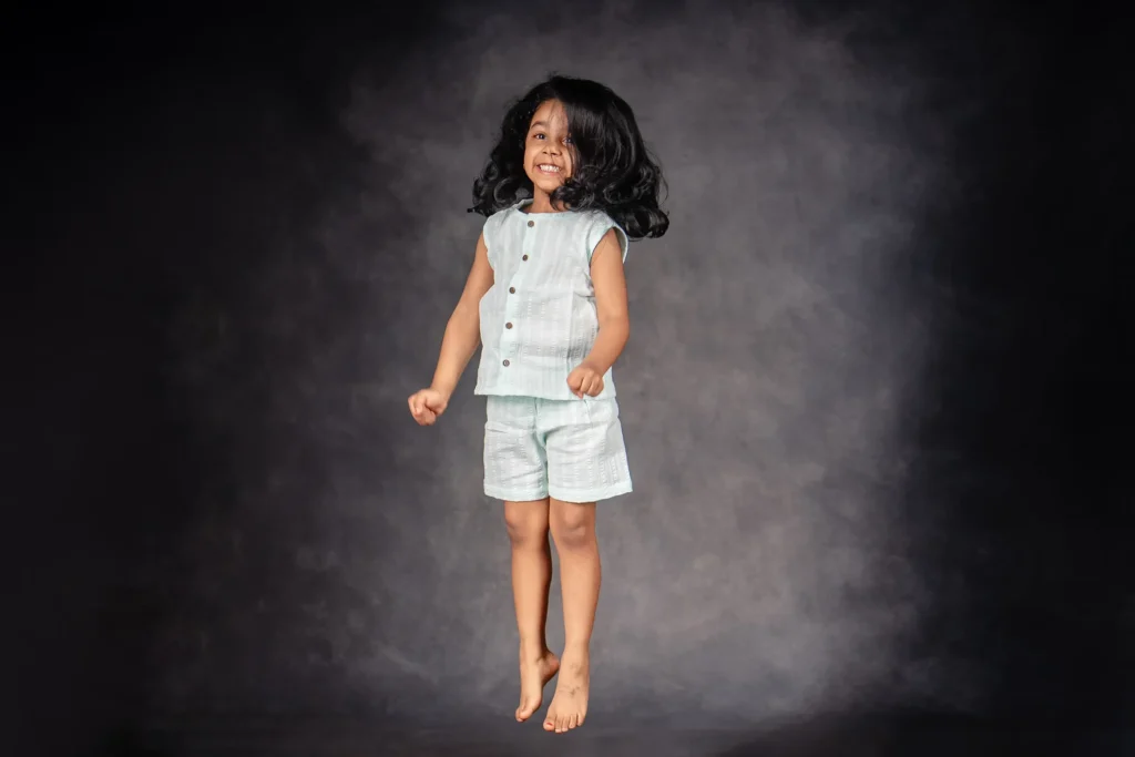 Frost Muslin Vest & Shorts Set