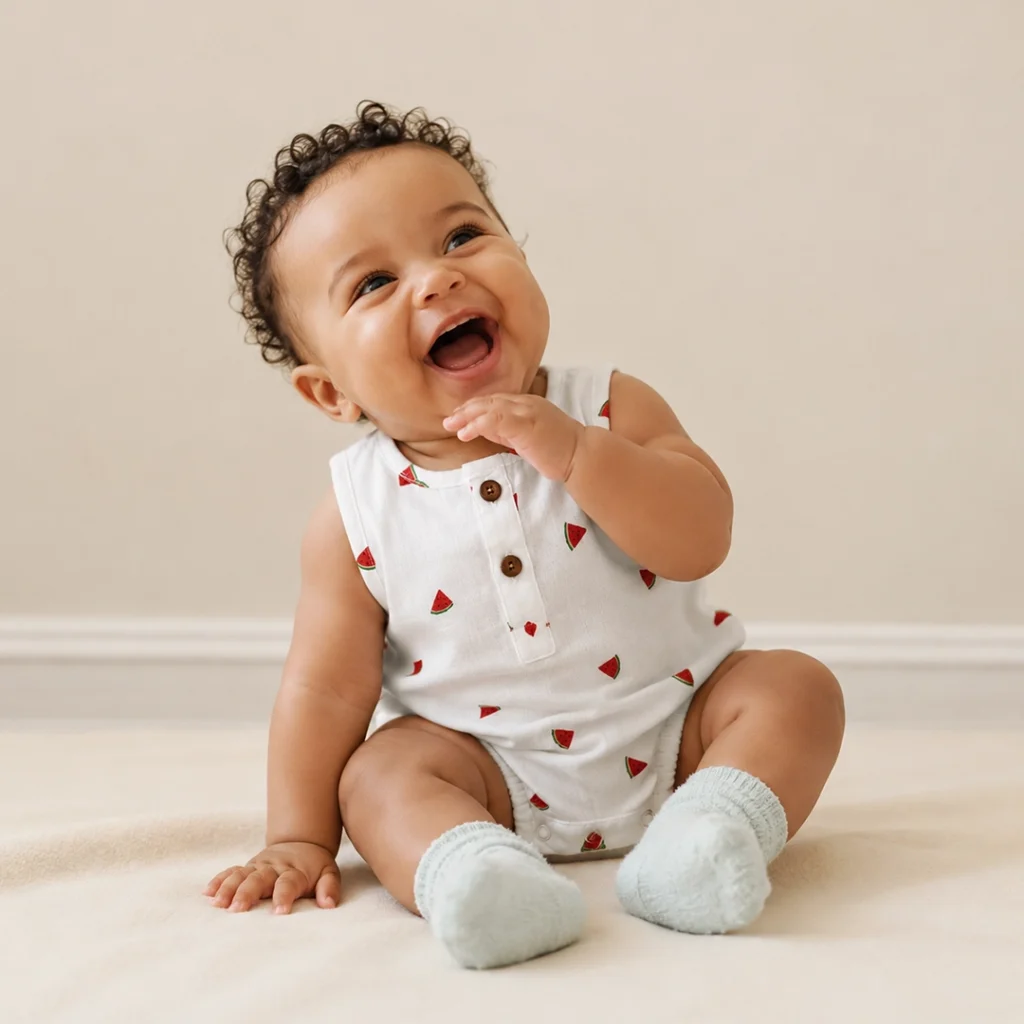 Watermelon Muslin Onesie
