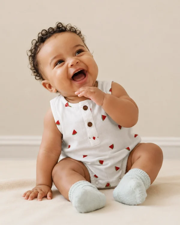 Watermelon Muslin Onesie