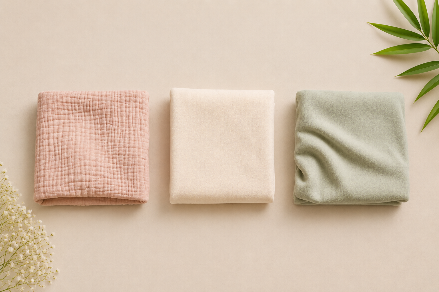 Muslin vs. Cotton vs. Bamboo
